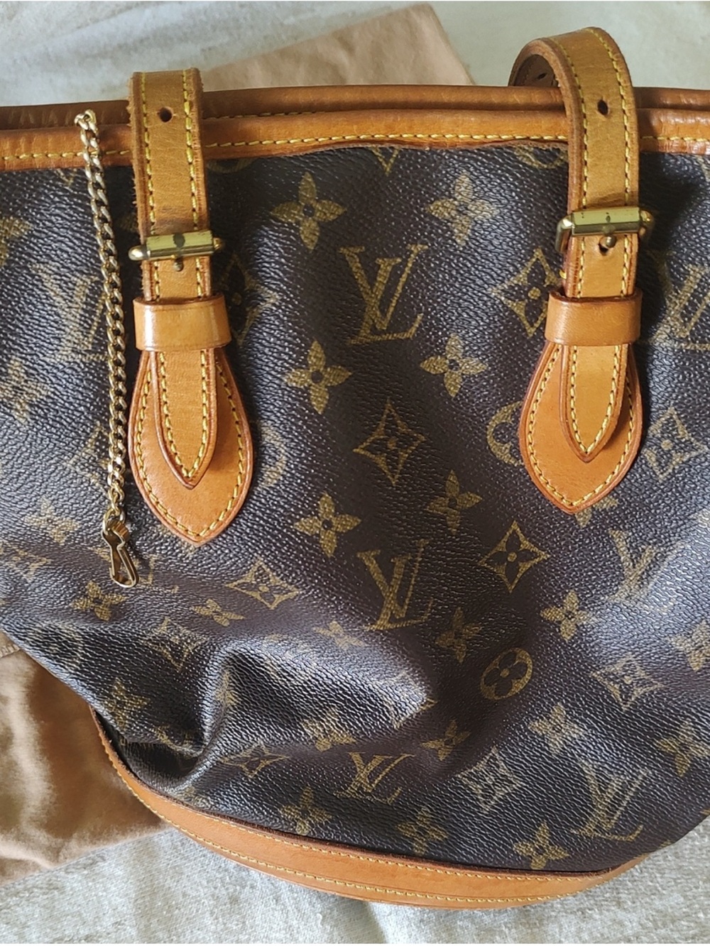 Classic Louis Vuitton Monogram Petit Bucket Bag - Picture 6 of 11